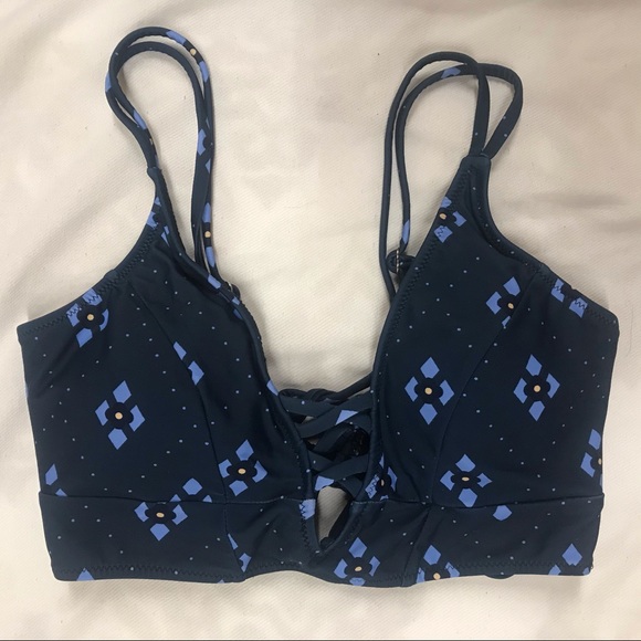 Cupshe Bikini Blue Strappy Swimsuit Size Large - Picture 3 of 11
